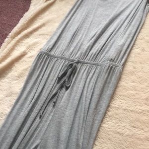 HEATHER GRAY KNIT TANK JUMPSUIT